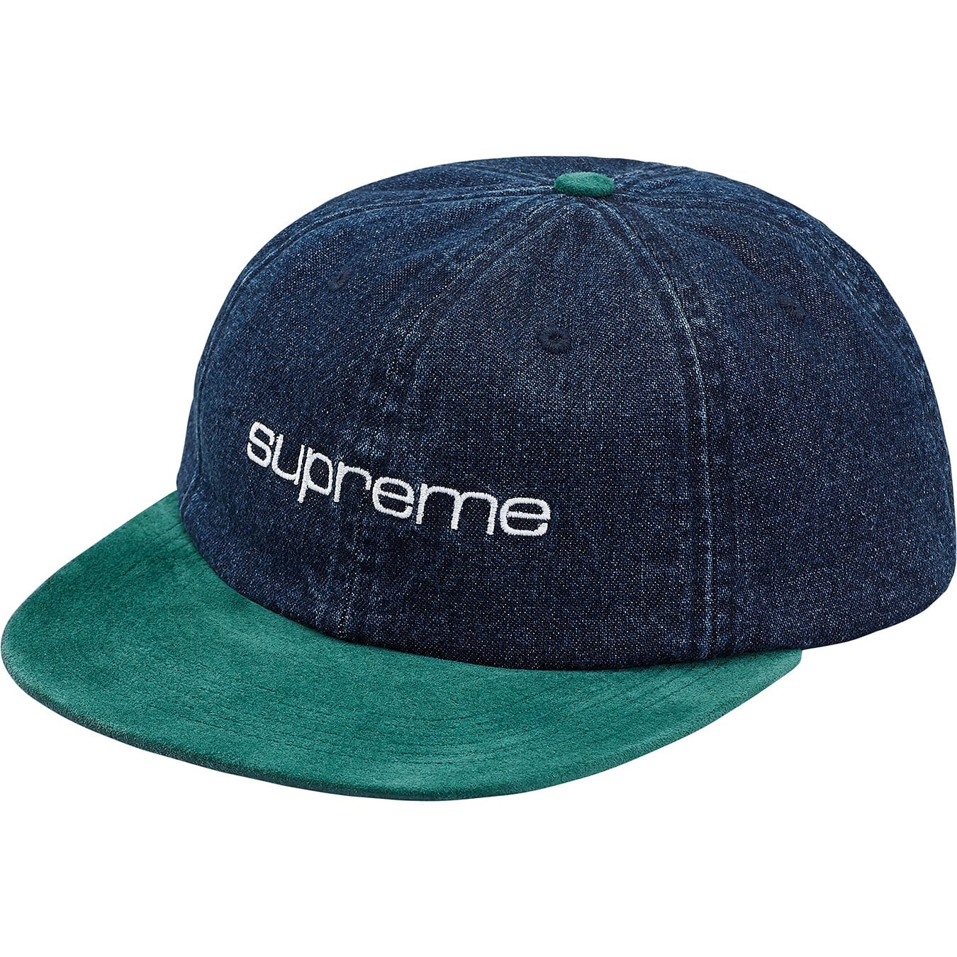 Denim Suede Compact Logo 6-Panel view 2